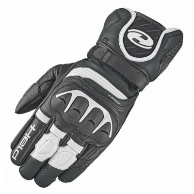 Sport moto rukavice Held REVEL 2 vel.12 černá/bílá, kozí kůže